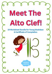 alto clef music theory printables