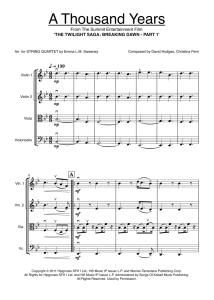 a thousand years Christina Perri Twilight